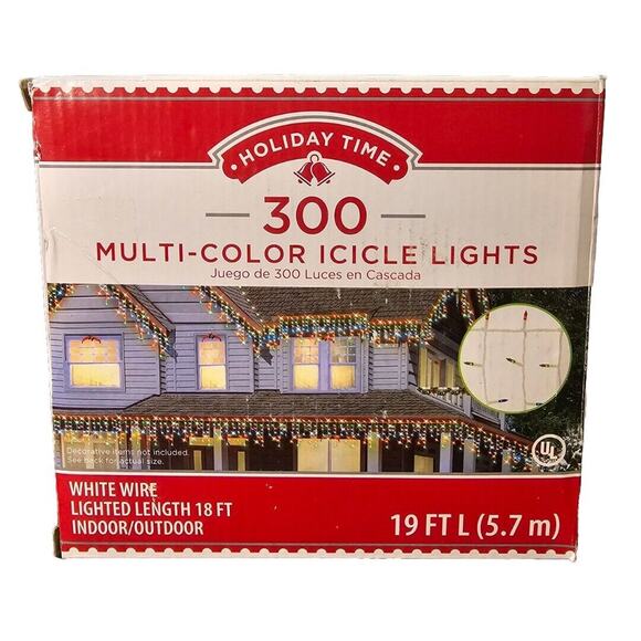 Holiday Time Christmas Lights Multi-Colored Mini Lights‎ - 300ct - Picture 1 of 8